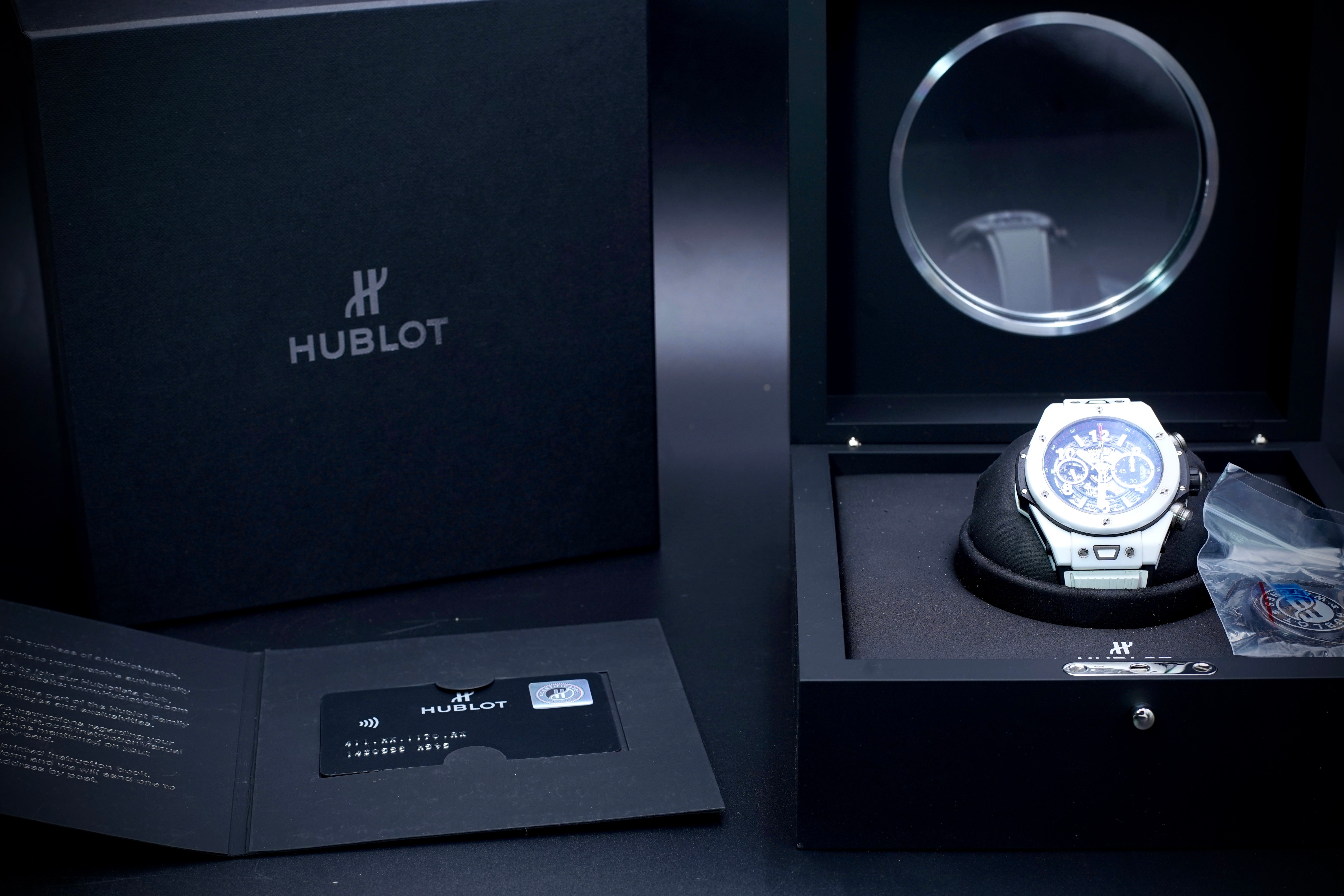 Hublot Big Bang Unico White Ceramic 45mm 411.HX.1170.RX Deluxe Time Garden