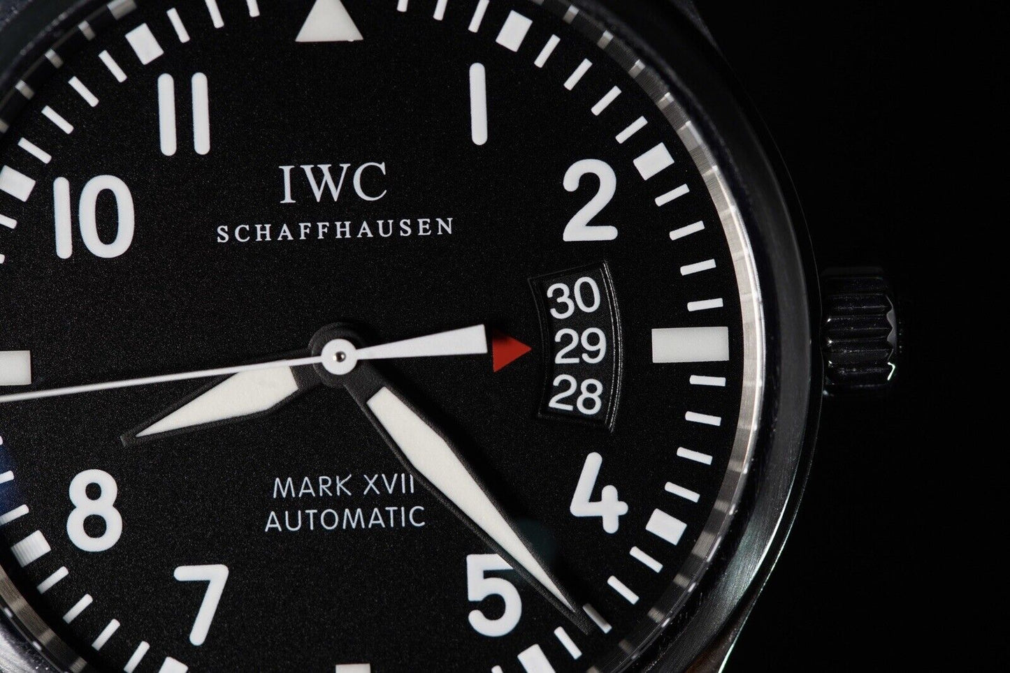 IWC Pilot's Mark XVII Black Pilot 41mm SS Watch IW326504 w/box & papers